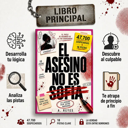 4X1 | El Asesino no es Sofía: El Enigma de los 47.700 Sospechosos + 3 Libros de Regalo